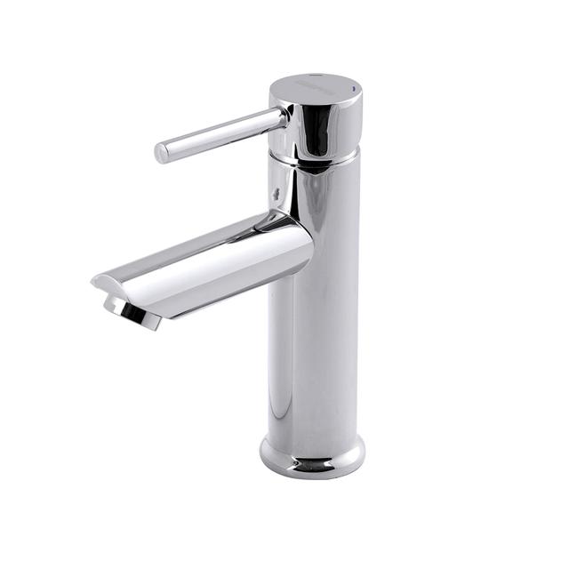 Geepas Single Lever Pillar Basin Tap - High-Quality Ceramic Brass Cartridge Single Hole - 0.2MPa to 0.8MPa Water Pressure - Ideal for Wash Basin Bathroom & Lavatory - 7 Years Warranty (Round Shape) - SW1hZ2U6MTQ0NDQ5