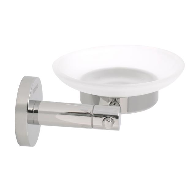 Geepas GSW61040 Soap Dish with Strong and Durable Metal Holder, Stylish and Sleek Soap Dish with Drainage, Easy to Install, 7-Year Warranty - SW1hZ2U6MTQ0NTk3