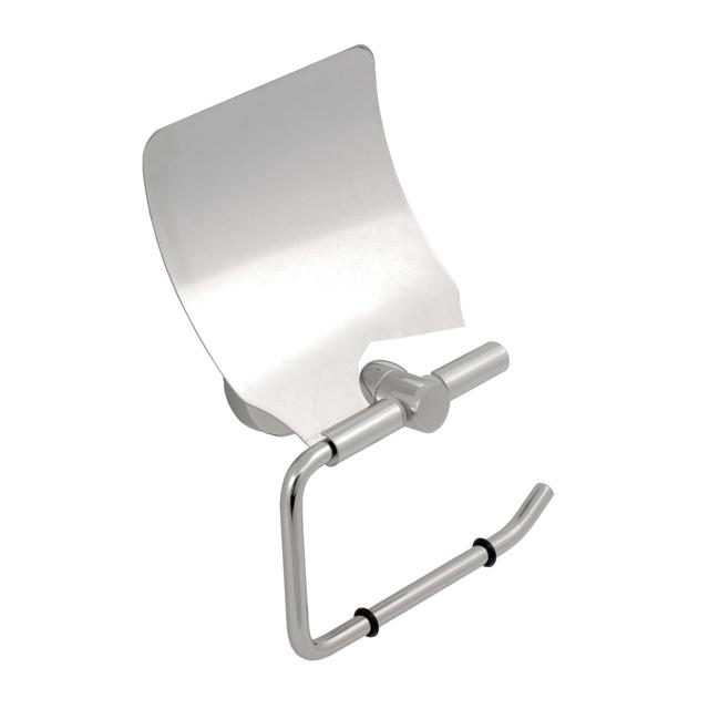 Geepas GSW61042 Toilet Paper Holder, Contemporary and Chrome Polished Wall Mounted Toilet Roll Holder Made of Stainless Steel, Easy to Install Unique Design - SW1hZ2U6MTQ0NjEw