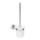 Geepas Toilet Brush Holder Set with Stainless Steel Finish, Easy to Install Stylish Wall Mounted Toilet Brush Holder with Shiny Look - SW1hZ2U6MTQ0NjMw