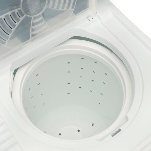 Geepas 11L Semi-Automatic Washing Machine - Compact Twin Tub Washing - Low Noise with wash 10Kg & 6 Kg Spin Capacity - Easy to Control - Ideal for All Types of Clothes - SW1hZ2U6MTQ5MDM3
