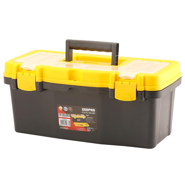 صندوق المعدات مقاس 16 بوصة  Plastic Tool Box - Geepas - SW1hZ2U6MTUwNzQy