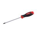 Geepas Professional Screwdriver (Ph1x125mm) - Phillips Soft Grip Rubber Insulated Handle With Hanging Loop | Ideal For Diyer Mechanics Electricians & More Bi-Coloured Red/Black - SW1hZ2U6MTQ1NDc5