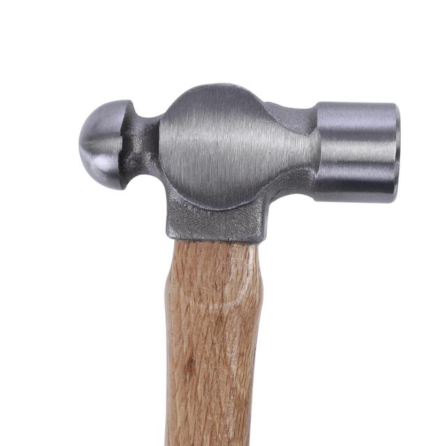 Geepas Ball Pein Hammer With Wooden Handle - Induction Hardened & Forged Head - Carbon Steel Head - Ideal for Engineers, Jewelry Maker and Many DIY Workers - SW1hZ2U6MTQ1NzIy