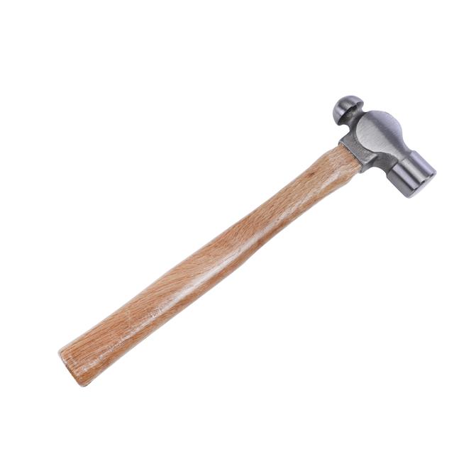 Geepas Ball Pein Hammer With Wooden Handle - Induction Hardened & Forged Head - Carbon Steel Head - Ideal for Engineers, Jewelry Maker and Many DIY Workers - SW1hZ2U6MTQ1NzIw
