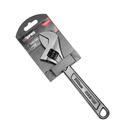 Geepas GT59223 8" Adjustable Wrench - High Carbon Steel, Black Phosphated Finish, Double Colored Handle Red/Black, Ideal for gripping, tightening, or more - SW1hZ2U6MTUyMzA0