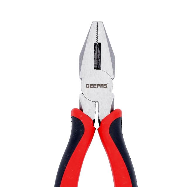Geepas GT59239 8" Combination Pliers - Wire Stripper Crimper Cutter Pliers Winding Function - Steel Body and Dual Material Anti-Slip Handles - Ideal Electricians, Mechanics, DIYers & More - SW1hZ2U6MTUyNTg2
