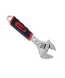 Geepas Gt7642 Soft Grip 8" Adjustable Wrench - Durable High Carbon Steel Covered By Nickel Plating Easy To Operate Has A Double Colored Handle Red/Black - SW1hZ2U6MTQ2NTQz