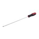 Geepas Precision Screwdriver Slotted With Soft Grip Rubber Insulated Ergonomic Handle Crv Build Magnetic Tip And Hanging Hole For Easy Carry Bicolored Red/Black (Sl 6.5x325mm) - SW1hZ2U6MTQ2NjU3