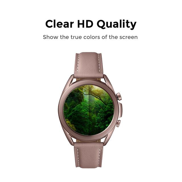 لاصقة حماية O Ozone HD Glass Protector  for Samsung Galaxy Watch 3 41mm - SW1hZ2U6MTI0ODk3