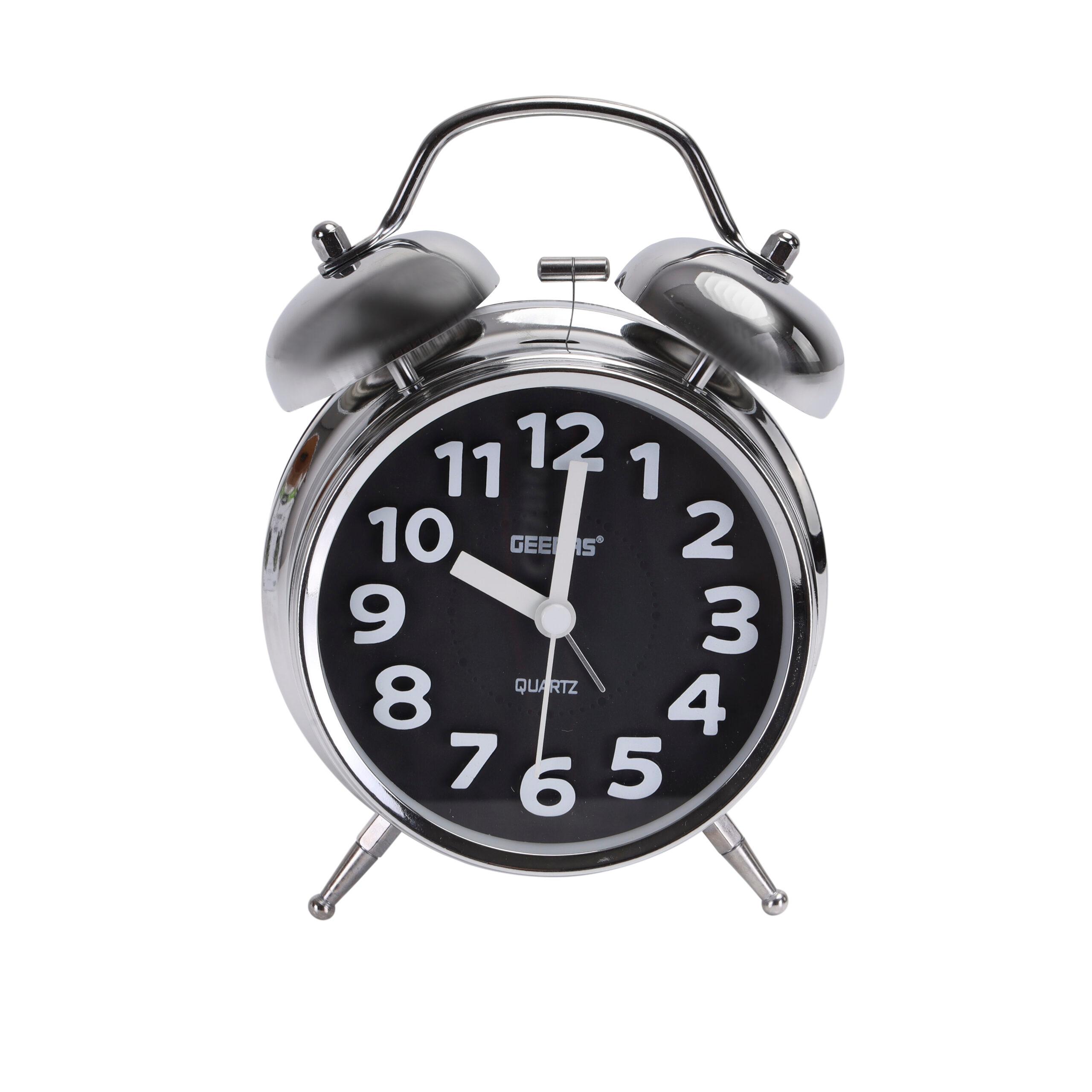 ساعة منبه Alarm Clock Twin Bell Geepas