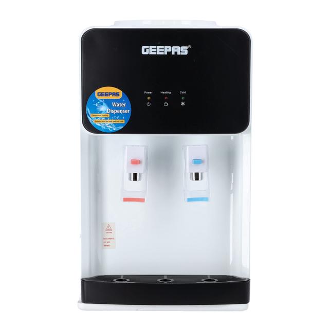 Geepas GWD8356 Water Dispenser - Hot & Cold Water Dispenser - Stainless Steel Tank, Compressor Cooling System, Child Lock - 2 Tap - 1L Hot and 2.8L Cold Water Capacity - 2 Years Warranty - SW1hZ2U6MTQ3OTM0