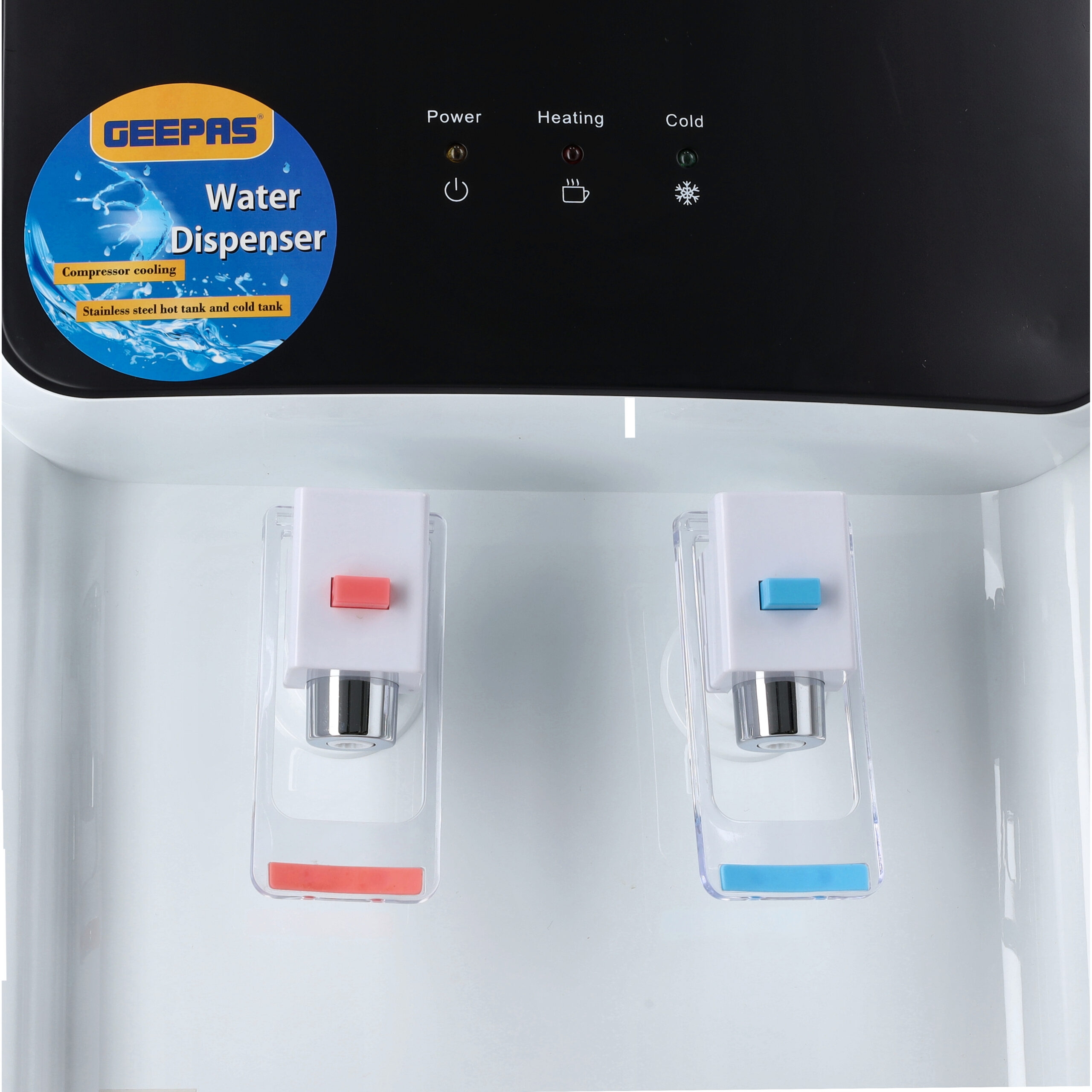 براده صغيره كولر ماء جيباس Geepas Water Dispenser 1L Hot and 2.8L Cold Water