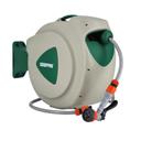 Geepas GWH59056 30M 1/2" Automatic Ready to Water Hose Reel with 180 Swivel Mounting Bracket, Lock Mechanism, Hose Fitting, Adjustable Hose Stop and More - SW1hZ2U6MTUxNjMw