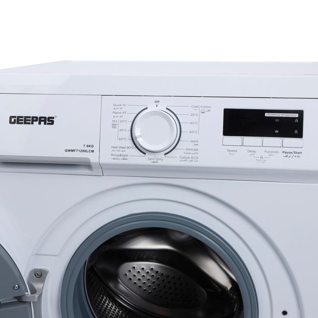 Geepas Front Loading Washing Machine 7 Kg GWMF71200LCJ - SW1hZ2U6MTQ4MTMz