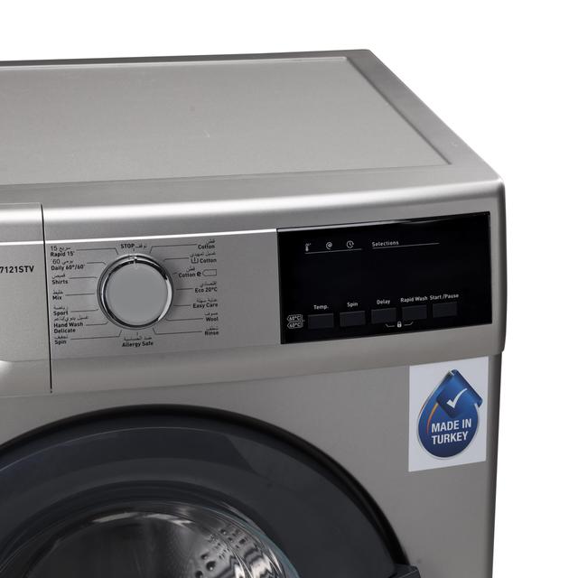 غسالة جيباس أوتوماتيكية بسعة 7 كيلو  Fully Automatic Washing Machine - Geepas (1000 RPM)) - SW1hZ2U6MTUzNjQx