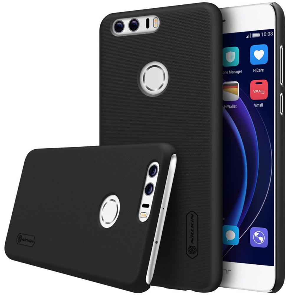 كفر موبايل Nillkin Cover Compatible with Huawei Honor 8 Case Super Frosted Shield Hard Phone Cover [ Slim Fit ] - Black