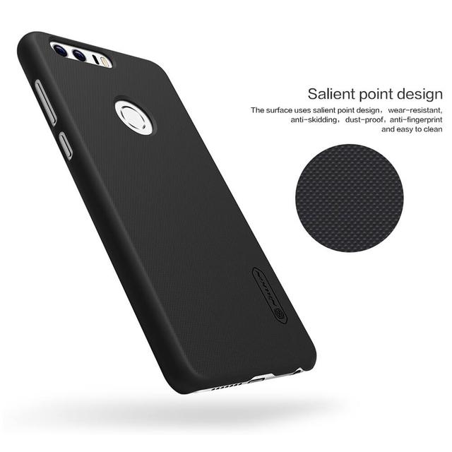 كفر موبايل Nillkin Cover Compatible with Huawei Honor 8 Case Super Frosted Shield Hard Phone Cover [ Slim Fit ] - Black - SW1hZ2U6MTIyODY3