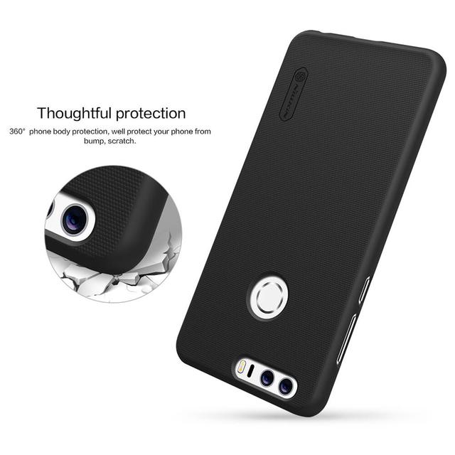 كفر موبايل Nillkin Cover Compatible with Huawei Honor 8 Case Super Frosted Shield Hard Phone Cover [ Slim Fit ] - Black - SW1hZ2U6MTIyODY5