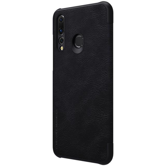 Nillkin Huawei Nova 4 Flip Mobile Cover Qin Flip Series Leather Case - Black - Black - SW1hZ2U6MTIyOTQ4