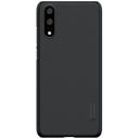 Nillkin Huawei P20 Frosted Hard Shield Phone Case Cover with Screen Protector - Black - Black - SW1hZ2U6MTIyMjg2