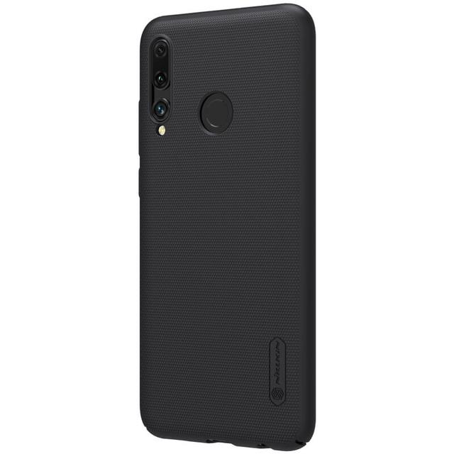 Nillkin Huawei P Smart + (2019) Mobile Cover Super Frosted Hard Phone Case with Stand - Black - Black - SW1hZ2U6MTIyMjAy