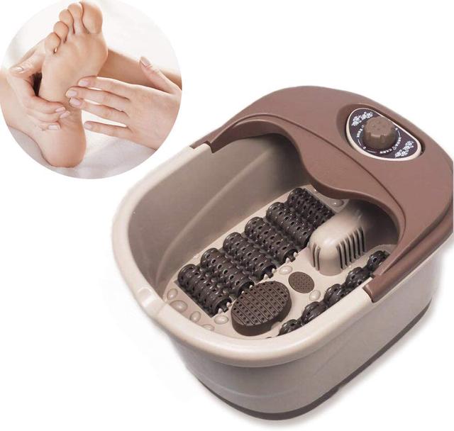 جهاز لتدليك الأقدام  Heated Foot Spa Bath Massager with Pedicure - SW1hZ2U6MTE5NzA3