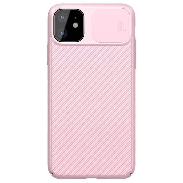 Nillkin iPhone 11 Case Cam Shield Series with Camera Slide Protective Mobile Cover [ Perfectly Fit Designed Case for iPhone 11 ] - Pink - Pink - SW1hZ2U6MTIzMDkz