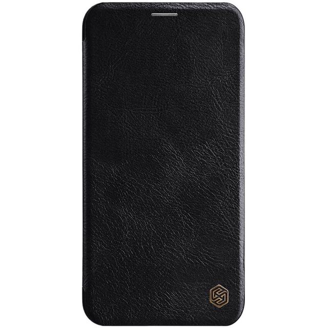 Nillkin iPhone 11 Flip Cover Qin Flip Series Leather Mobile Case - Black - Black - SW1hZ2U6MTIzMDI0