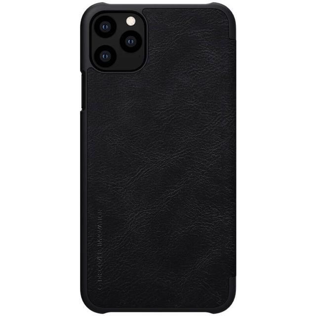 Nillkin iPhone 11 Pro Flip Cover Qin Flip Series Leather Mobile Case - Black - Black - SW1hZ2U6MTIzMDI3