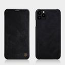 Nillkin iPhone 11 Pro Flip Cover Qin Flip Series Leather Mobile Case - Black - Black - SW1hZ2U6MTIzMDMx