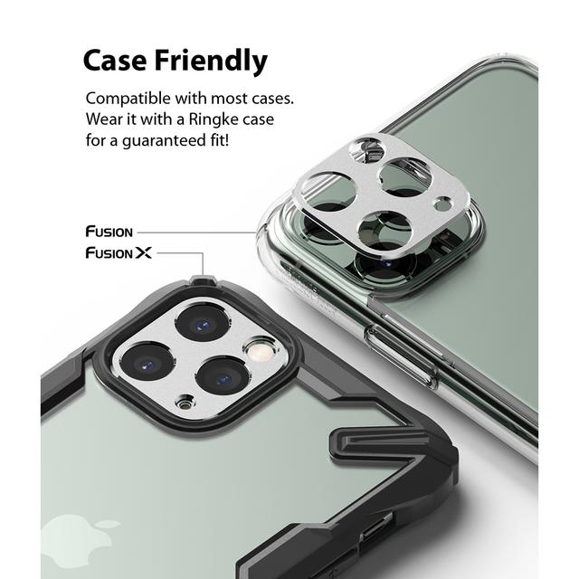 Ringke Camera Styling Aluminum Frame iPhone 11 Pro / iPhone 11 Pro Max Camera Lens Protector Designed for iPhone 11 Pro / iPhone 11 Pro Max (2019) 5.1 Inch - Black - Black - SW1hZ2U6MTMxMDIz