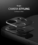 Ringke Camera Styling Compatible with Apple iPhone 12 Camera Lens Protector Aluminum Frame Tough Styling Bezel [ Designed Lens Protector for iPhone 12 ] - Black - Black - SW1hZ2U6MTMxMjUw