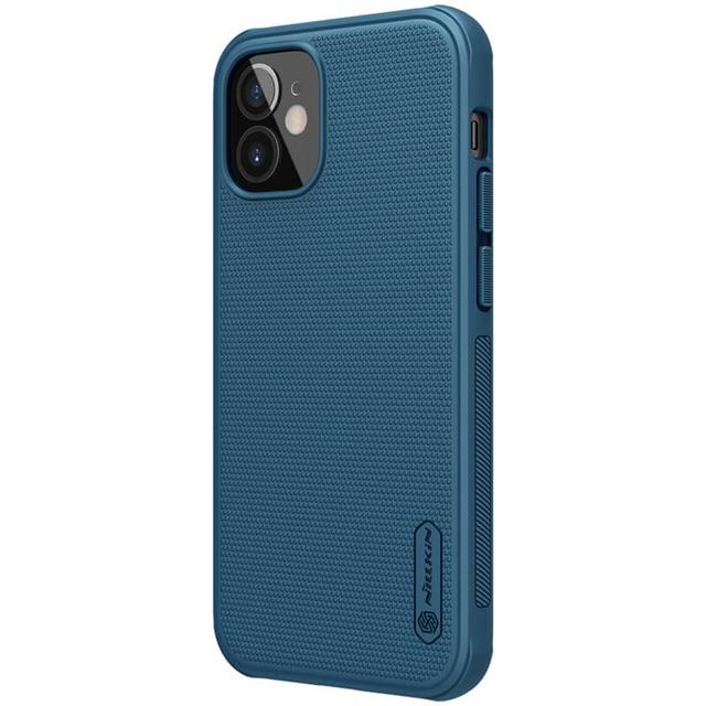 Nillkin Cover Compatible with Apple iPhone 12 Mini (5.4 Inch) Case Super Frosted Shield Hard Phone Cover [ Slim Fit ] [ Designed Case for iPhone 12 Mini (5.4 Inch) ] - Blue - Blue - SW1hZ2U6MTIyMzMz