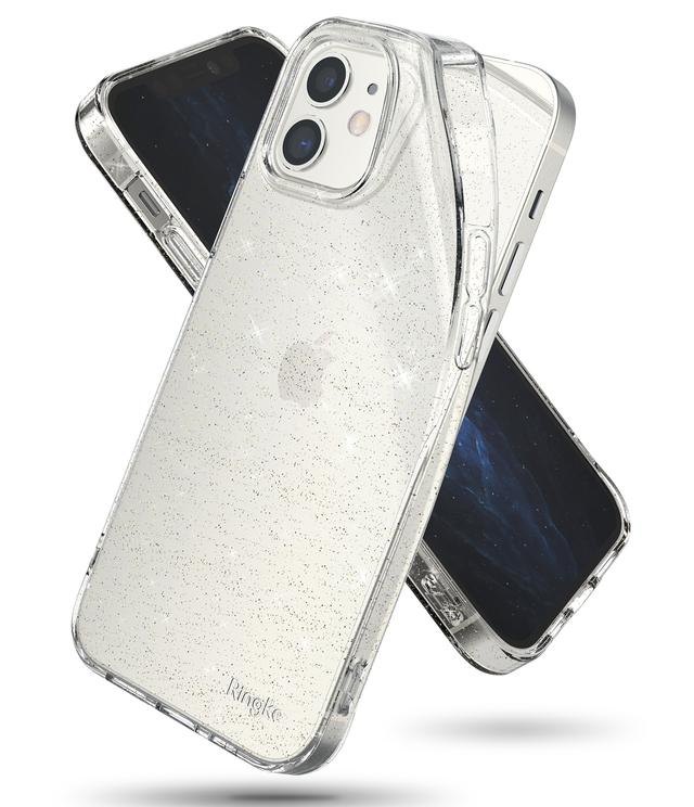 كفر Ringke  Cover for iPhone 12 Mini Case (5.4 Inch) - Glitter Clear - SW1hZ2U6MTI3MjE1