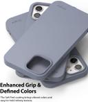Ringke Cover for Apple iPhone 12 Mini Case (5.4 Inch) Air-S Series Thin Flexible Shockproof Slim TPU Lightweight Cover [ Anti-Slip ] [ Designed Case for iPhone 12 Mini ] - Lavender Grey - Lavender Grey - SW1hZ2U6MTI5NTk2