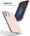 Ringke Cover for Apple iPhone 12 Mini Case (5.4 Inch) Air-S Series Thin Flexible Shockproof Slim TPU Lightweight Cover [ Anti-Slip ] [ Designed Case for iPhone 12 Mini ] - Pink Sand - Pink Sand - SW1hZ2U6MTI3MTg0