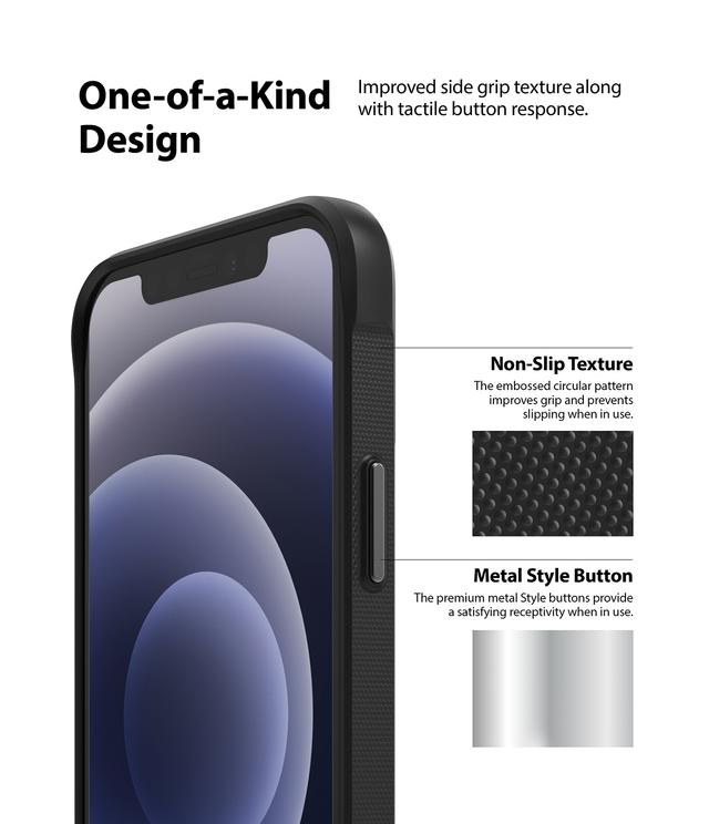 Ringke Onyx Cover Compatible For Apple iPhone 12 Mini, Tough Rugged Durable Shockproof Flexible Premium TPU Protective Phone Back Case for iPhone 12 Mini - Black - Black - SW1hZ2U6MTI3ODI4