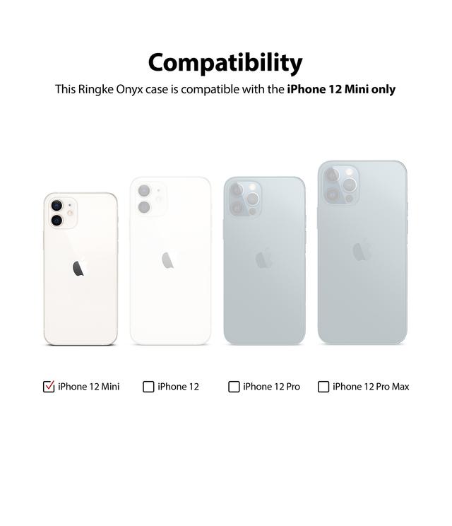 كفر موبايل Ringke Onyx Cover Compatible For Apple iPhone 12 Mini - SW1hZ2U6MTI3ODMw