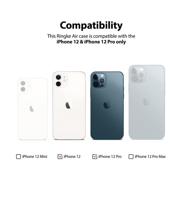 كفر Ringke Cover for Apple iPhone 12 / iPhone 12 Pro (6.1 Inch)  - Glitter Clear - SW1hZ2U6MTI5MzI1