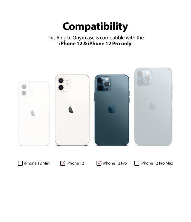 كفر موبايل Ringke Onyx Cover Compatible For Apple iPhone 12 Pro - SW1hZ2U6MTI3NTkw
