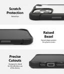 Ringke Fusion-X2 Matte Case Compatible with iPhone 12 Pro, Compatible with iPhone 12, Translucent Frost Back Shockproof Upgraded Side Grip Flexible TPU Phone Cover for 6.1-inch (2020) - Black - Matte Black - SW1hZ2U6MTMxMjE5
