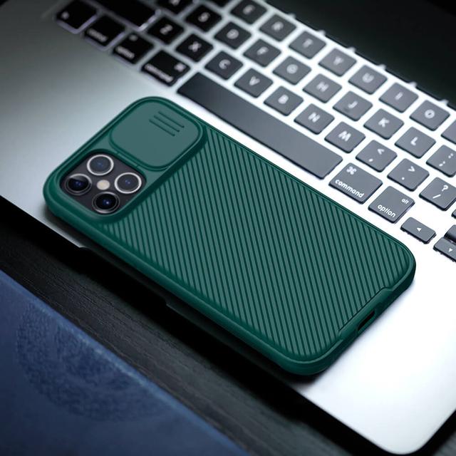 كفر آيفون Nillkin Case Compatible with Apple iPhone 12 Pro Max Cover Cam Shield - SW1hZ2U6MTIxOTM5