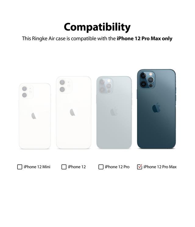 Ringke Air Design Transparent Cover for Apple iPhone 12 Pro Max Soft Lightweight Strong TPU Flexible Shockproof [ Perfect Fit Case for iPhone 12 Pro Max ] - Glitter Clear - Glitter Clear - SW1hZ2U6MTMyOTcy