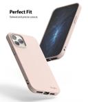 Ringke Cover for iPhone 12 Pro Max Case (6.7 Inch) Air-S Series Thin Flexible Shockproof Slim TPU Lightweight Cover [ Anti-Slip ][ Designed Case for Apple iPhone 12 Pro Max ]- Pink Sand - Pink Sand - SW1hZ2U6MTI3Nzc1