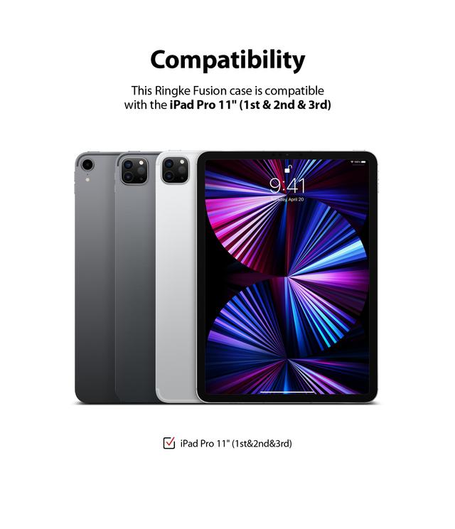 كفر حماية للايباد Fusion Case Compatible with iPad Pro 11 Inch - Ringke - SW1hZ2U6MTMwMjM2
