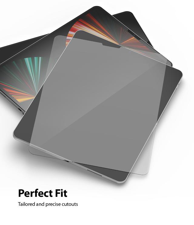 لاصقة حماية الشاشة Ringke Glass Screen Protector for iPad Pro - Clear - SW1hZ2U6MTI5NDg3