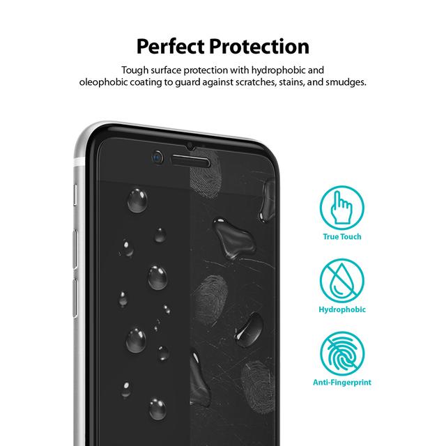 Ringke Rearth Tempered Glass for iPhone SE (2020) Invisible Defender 9H Tempered Glass Screen Protector (Pack Of 2) [Compatible with iPhone SE (2020) / iPhone 7 / iPhone 8 ] - Clear - Clear - SW1hZ2U6MTI5ODA2