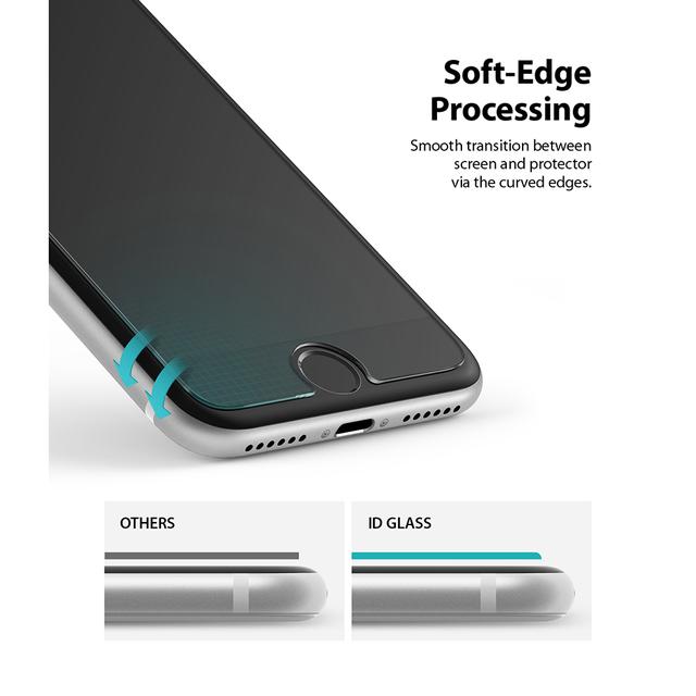 لاصقة حماية الشاشة Rearth Glass Screen Protector iPhone SE (2020) - Clear - SW1hZ2U6MTI5ODEy