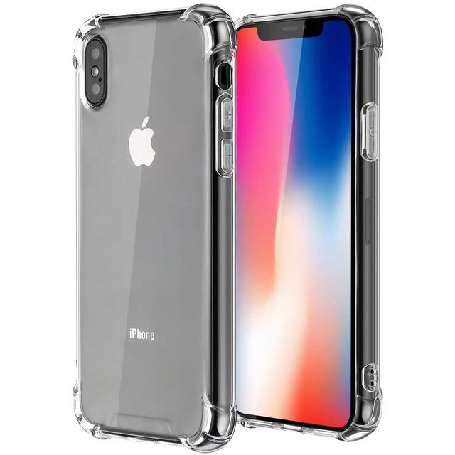 O Ozone Case Compatible with Apple iPhone XS Max Case, Flexible Defender Series TPU Transparent Ultra-Thin, Slim Protection, Shockproof [ Designed Case for iPhone XS Max] - Clear - Clear - SW1hZ2U6MTI0NjU1